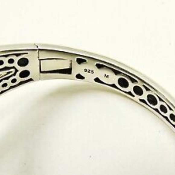 LAGOS NWT Gorgeous Caviar Sterling Silver Hinged Bracelet Size M - Picture 8 of 11